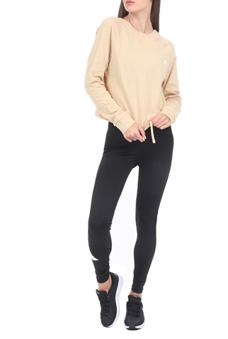 adidas Performance-Γυναικεία cropped φούτερ μπλούζα adidas Performance DNC μπεζ