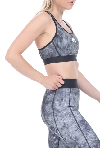adidas Performance-Γυναικείο αθλητικό μπουστάκι adidas Performance MANHATTAN 2000 μαύρο γκρι