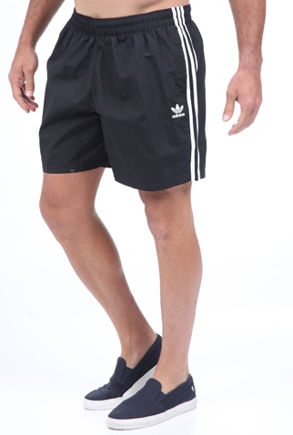 adidas Originals-Ανδρικό μαγιό σορτς adidas Originals 3 STRIPE μαύρο