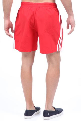 adidas Originals-Ανδρικό μαγιό σορτς adidas Originals 3 STRIPE κόκκινο
