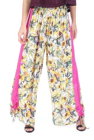 FREE PEOPLE COLLECTION-Γυναικεία παντελόνα FREE PEOPLE IN BLOOM μπεζ ροζ