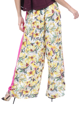 FREE PEOPLE COLLECTION-Γυναικεία παντελόνα FREE PEOPLE IN BLOOM μπεζ ροζ