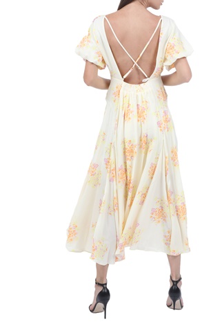 FREE PEOPLE COLLECTION-Γυναικείο maxi φόρεμα FREE PEOPLE LAURA PRINTED φλοράλ