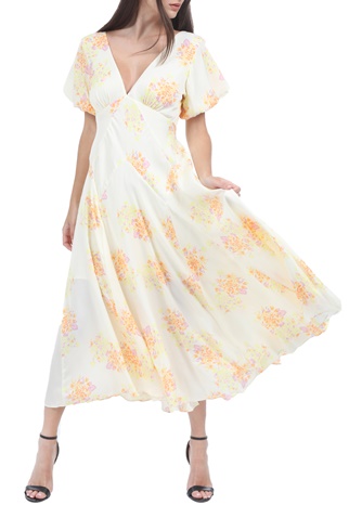 FREE PEOPLE COLLECTION-Γυναικείο maxi φόρεμα FREE PEOPLE LAURA PRINTED φλοράλ