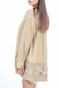 FREE PEOPLE COLLECTION-Γυναικεία τουνίκ FREE PEOPLE GREEN GARDENS λαδί