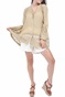 FREE PEOPLE COLLECTION-Γυναικεία τουνίκ FREE PEOPLE GREEN GARDENS λαδί