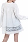 FREE PEOPLE COLLECTION-Γυναικεία τουνίκ FREE PEOPLE GREEN GARDENS λευκή