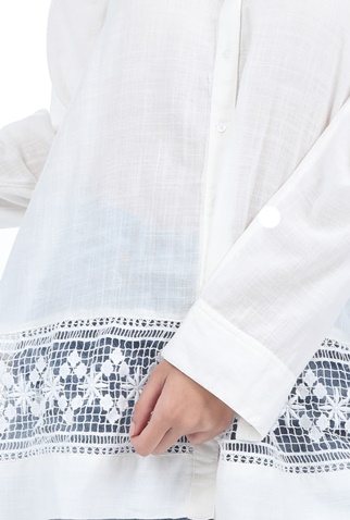FREE PEOPLE COLLECTION-Γυναικεία τουνίκ FREE PEOPLE GREEN GARDENS λευκή