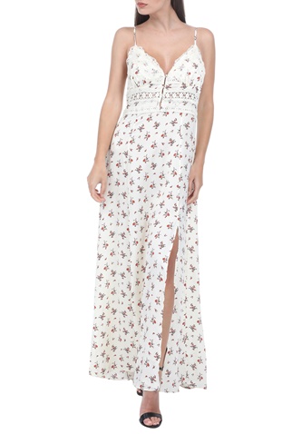 FREE PEOPLE COLLECTION-Γυναικείο φόρεμα FREE PEOPLE OUT & ABOUT εκρού