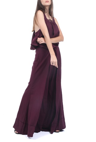 FREE PEOPLE COLLECTION-Γυναικείο σετ από top και παντελόνα FREE PEOPLE LAINEY μοβ