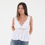 FREE PEOPLE COLLECTION-Γυναικείο top FREE PEOPLE COLLECTION ODESSA LACE λευκό