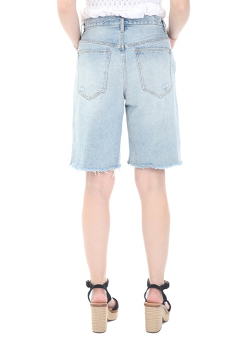 FREE PEOPLE COLLECTION-Γυναικεία jean βερμούδα FREE PEOPLE COLLECTION SALINAS LONG SHORT μπλε