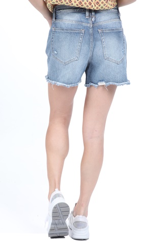 FREE PEOPLE COLLECTION-Γυναικείο jean σορτς FREE PEOPLE MAKAI μπλε