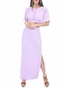 FREE PEOPLE COLLECTION-Γυναικείο σετ από top και φούστα FREE PEOPLE COLLECTION KELSEY μοβ