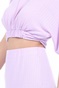 FREE PEOPLE COLLECTION-Γυναικείο σετ από top και φούστα FREE PEOPLE COLLECTION KELSEY μοβ