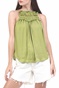 FREE PEOPLE COLLECTION-Γυναικείο τοπ FREE PEOPLE MY OH MY πράσινο
