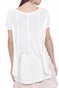 FREE PEOPLE COLLECTION-Γυναικεία κοντομάνικη μπλούζα FREE PEOPLE SAMMIE λευκή