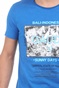 GAUDI-Ανδρικό t-shirt GAUDI FASHION μπλε