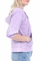 KENDALL + KYLIE-Γυναικεία φούτερ μπλούζα KENDALL + KYLIE BLANKET STITCH μοβ