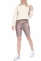 KENDALL + KYLIE-Γυναικεία cropped φούτερ μπλούζα KENDALL + KYLIE RUCHING SLEEVE εκρού