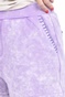 KENDALL + KYLIE-Γυναικείο σορτς KENDALL + KYLIE BLANKET STITCH SWEAT μοβ