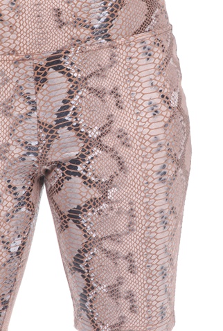 KENDALL + KYLIE-Γυναικείο κοντό κολάν KENDALL + KYLIE καφέ