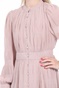 KENDALL + KYLIE-Γυναικείο maxi φόρεμα KENDALL + KYLIE BUTTON UP CREW ροζ
