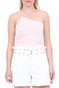 KENDALL + KYLIE-Γυναικείο cropped top KENDALL + KYLIE ροζ