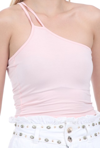 KENDALL + KYLIE-Γυναικείο cropped top KENDALL + KYLIE ροζ