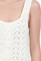 KENDALL + KYLIE-Γυναικείο πλεκτό cropped top KENDALL + KYLIE μπεζ