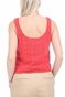 KENDALL + KYLIE-Γυναικείο πλεκτό cropped top KENDALL + KYLIE πορτοκαλί