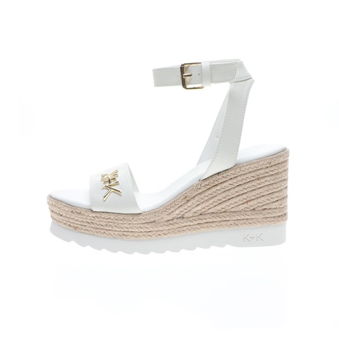 KENDALL + KYLIE-Γυναικείες πλατφόρμες KENDALL + KYLIE λευκές