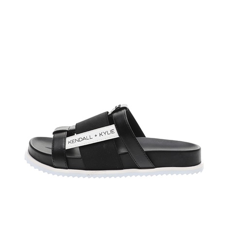 KENDALL + KYLIE-Γυναικεία slides KENDALL + KYLIE LUXIA μαύρα λευκά