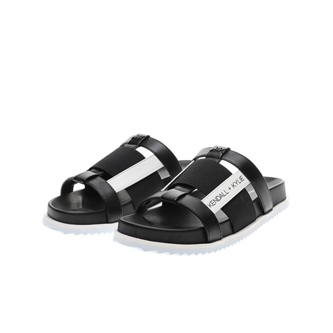 KENDALL + KYLIE-Γυναικεία slides KENDALL + KYLIE LUXIA μαύρα λευκά