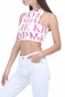 KENDALL + KYLIE-Γυναικείο top KENDALL + KYLIE CHIARA'S PRINT AMERIKEN λευκό