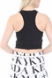 KENDALL + KYLIE-Γυναικείο top KENDALL + KYLIE LOGO STRIPE μαύρο