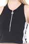 KENDALL + KYLIE-Γυναικείο top KENDALL + KYLIE LOGO STRIPE μαύρο
