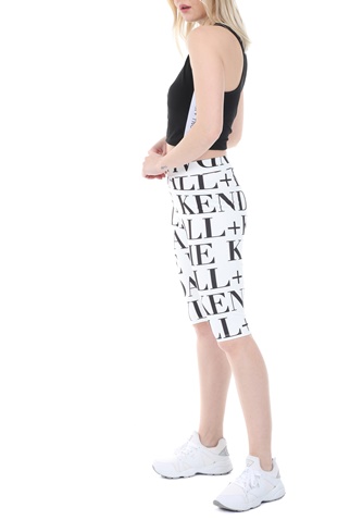 KENDALL + KYLIE-Γυναικείο top KENDALL + KYLIE LOGO STRIPE μαύρο