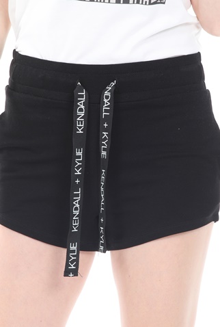 KENDALL + KYLIE-Γυναικείο σορτς KENDALL + KYLIE BASIC LOGO μαύρο