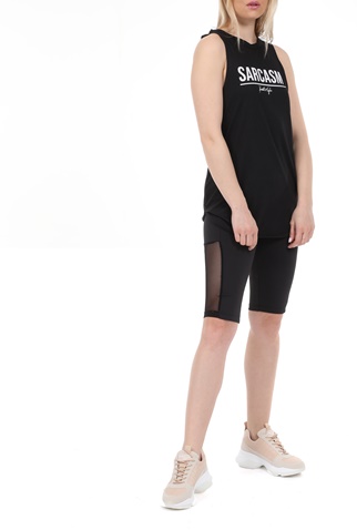 KENDALL + KYLIE-Γυναικείο κοντό κολάν KENDALL + KYLIE BIKER SHORT LEGGING μαύρο