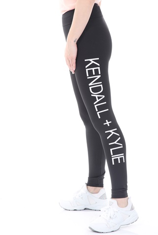 KENDALL + KYLIE-Γυναικείο κολάν KENDALL + KYLIE ACTIVE LOGO μαύρο
