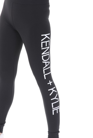 KENDALL + KYLIE-Γυναικείο κολάν KENDALL + KYLIE ACTIVE LOGO μαύρο