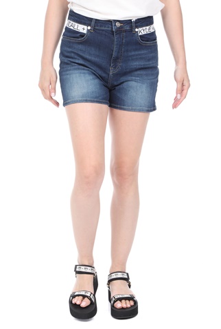 KENDALL + KYLIE-Γυναικείο jean σορτς KENDALL + KYLIE SLIM LOGO μπλε