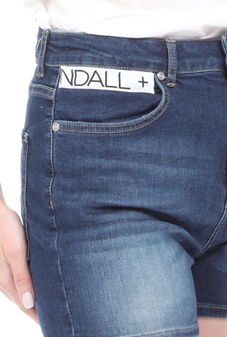 KENDALL + KYLIE-Γυναικείο jean σορτς KENDALL + KYLIE SLIM LOGO μπλε