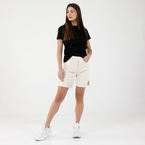 KENDALL+KYLIE-Γυναικεία jean βερμούδα KENDALL+KYLIE KKW.1S1.022.002 εκρού