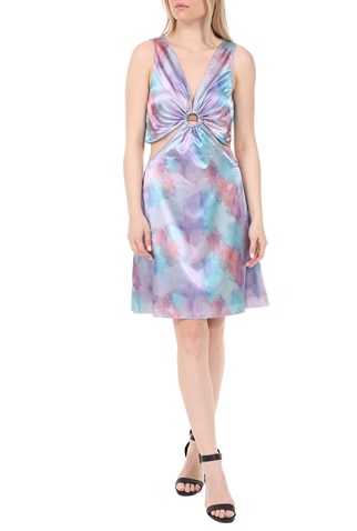 KENDALL + KYLIE-Γυναικείο mini φόρεμα KENDALL + KYLIE PRINT RETRO MINI μπλε ροζ