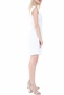 KENDALL + KYLIE-Γυναικεία ολόσωμη φόρμα-σορτς KENDALL + KYLIE CREP SHORT λευκή