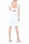 KENDALL + KYLIE-Γυναικεία ολόσωμη φόρμα-σορτς KENDALL + KYLIE CREP SHORT λευκή