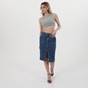 KENDALL+KYLIE-Γυναικείο rib cropped top KENDALL+KYLIE  KKW.1S1.040.010 γκρι