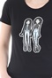 KENDALL + KYLIE-Γυναικείο t-shirt KENDALL + KYLIE BITMOJI CLASSIC μαύρο